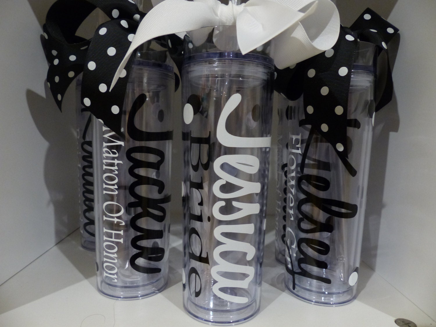 Wedding Tumblers -  Personalized Wedding Tumblers, Bride, Bridesmaid gifts,  Groom, wedding day, mother of the bride, mother of the groom