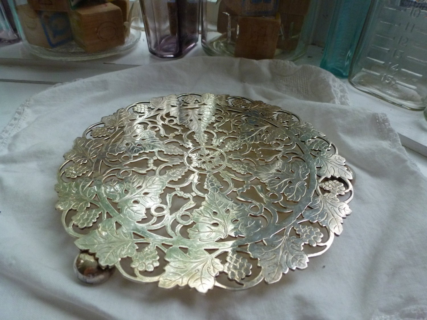 Silver Plated Pot Holder EPNS Regis Plate Made in England