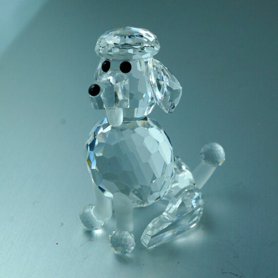 SWAROVSKI POODLE . crystal. figurine. No.001748