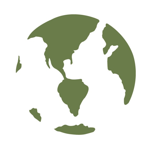 Earth Wall Stencil for Painting Kids or Baby Room Mural