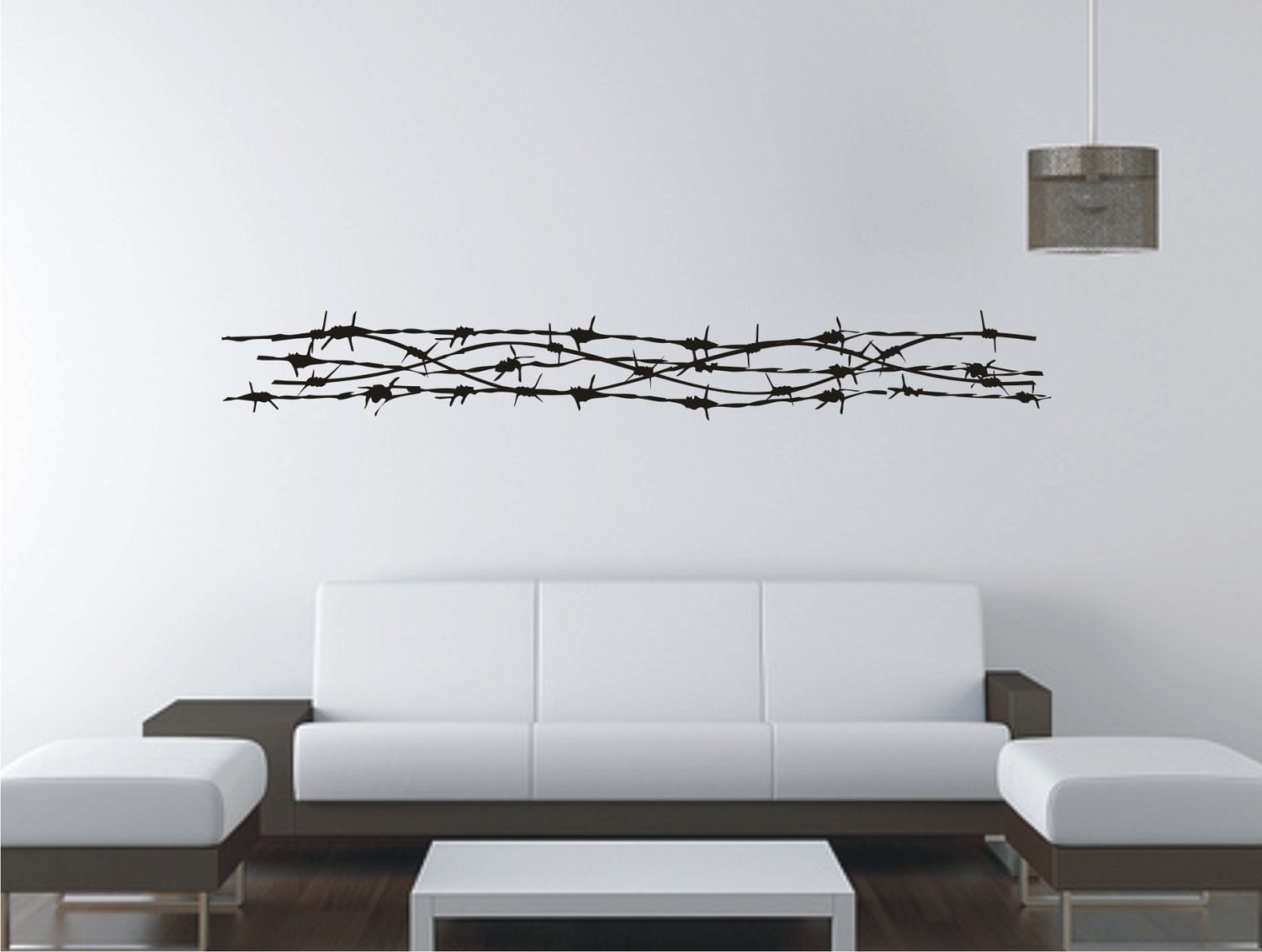 Barbed wire LARGE Vinyl Decal Wall Sticker Wall Tattoo