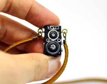 Rolleiflex Camera miniature necklace