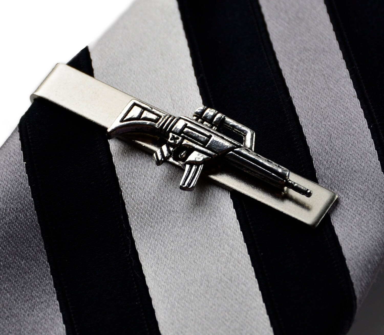 Gun Tie Clip Tie Bar Tie Clasp Business Gift Handmade