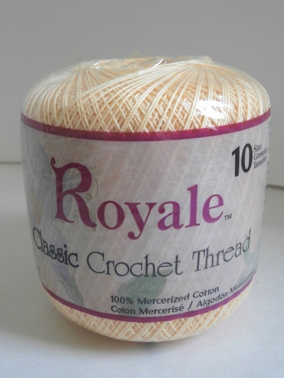 Royale Classic Crochet Thread Maize Size 10.