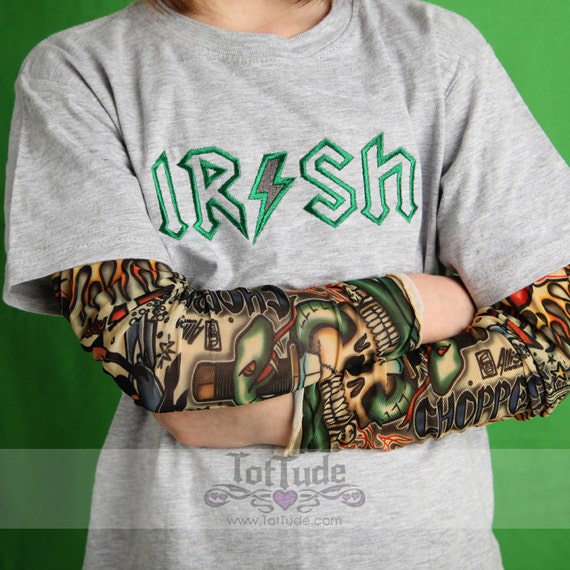 Irish St. Patricks Day Tattoo Sleeve Shirt