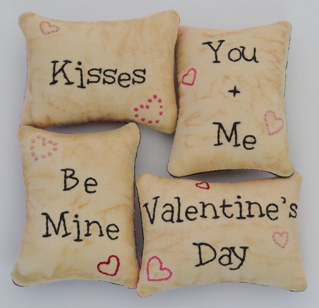 Valentines Day Decorative Pillows Love Rustic by RyensMarketplace