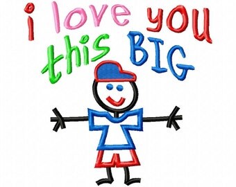 Popular items for i love you this big on Etsy