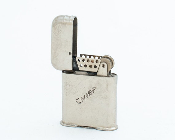 Working 1940s Swiss Thorens Lucky Pocket Lighter With