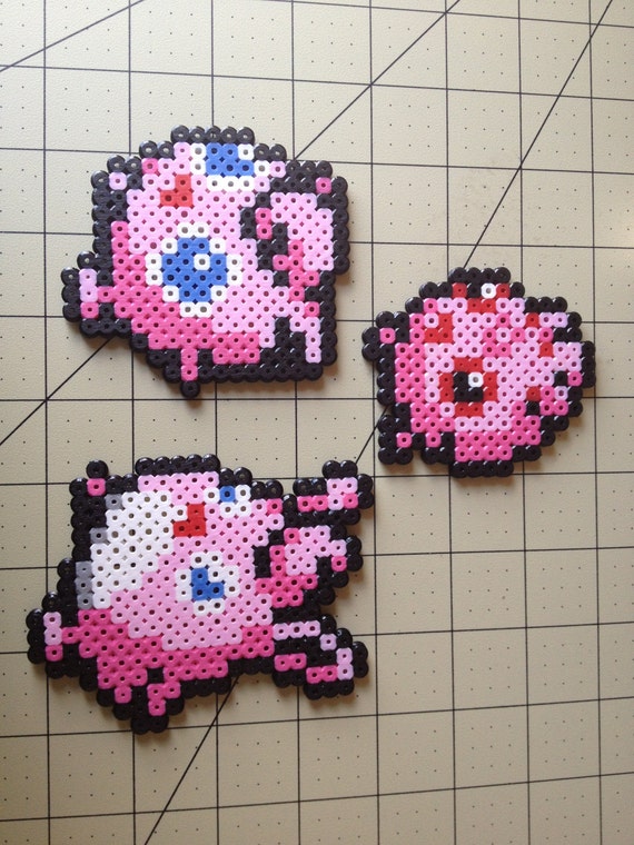 Items similar to Pokemon Bead Sprite Set - Igglybuff Family on Etsy