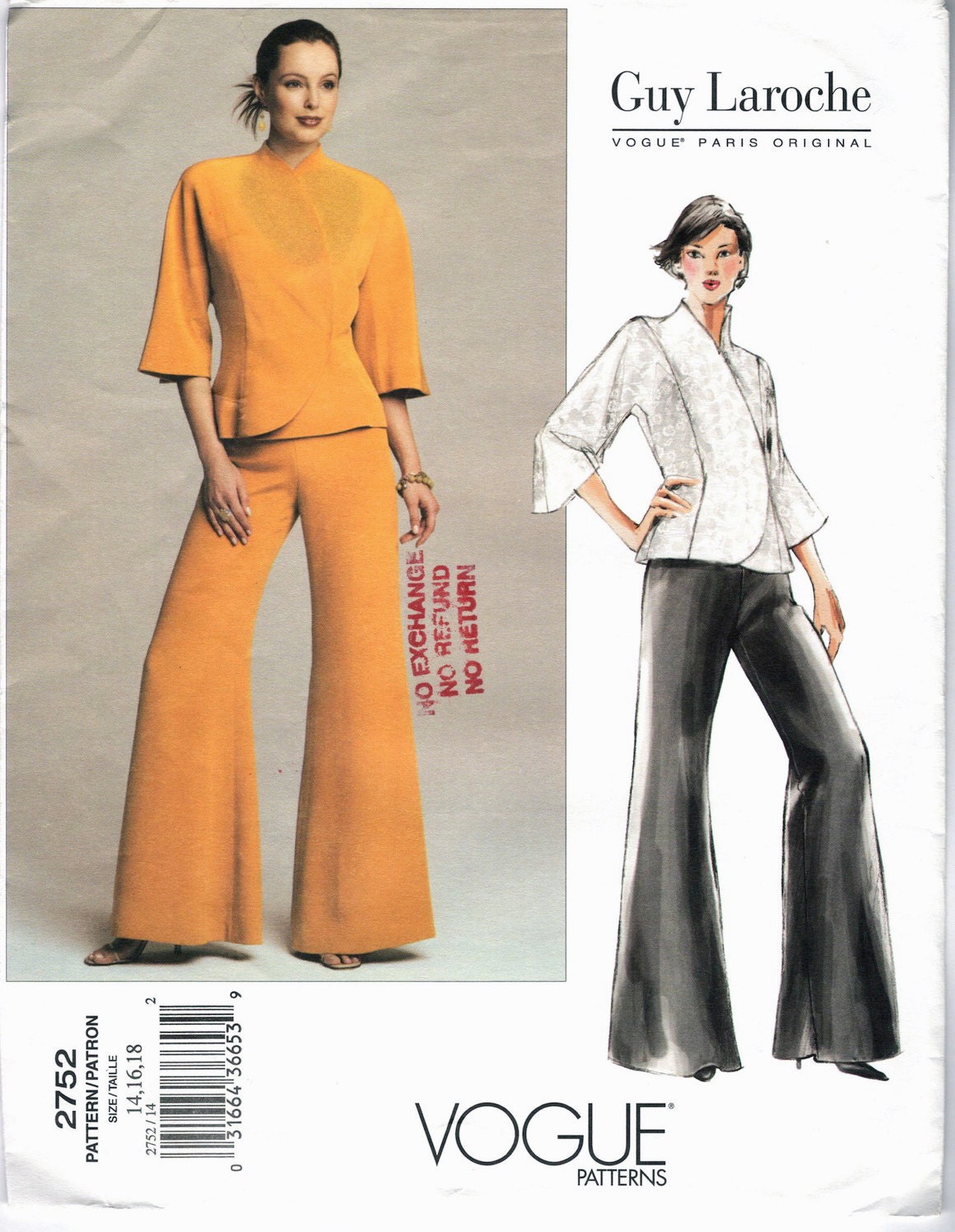 Vogue 2752 by Mei Xiao Zhou for Guy Laroche