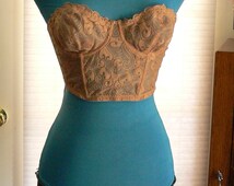 nude strapless bustier