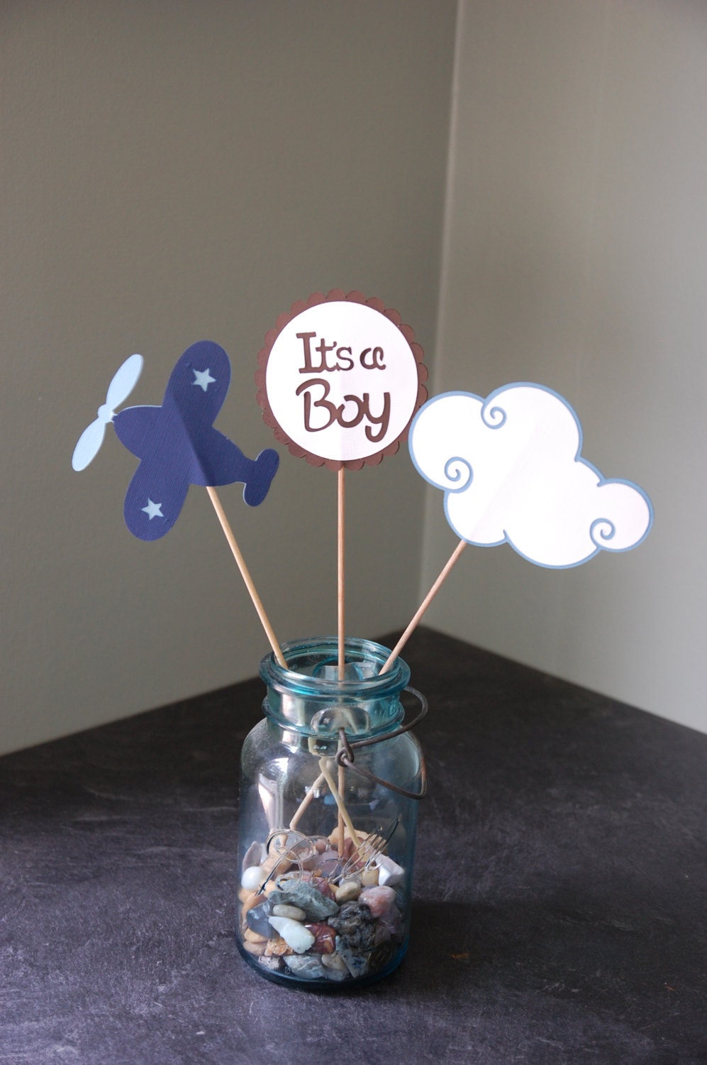 Airplane Centerpieces Take Flight Airplane Baby by GiggleBees