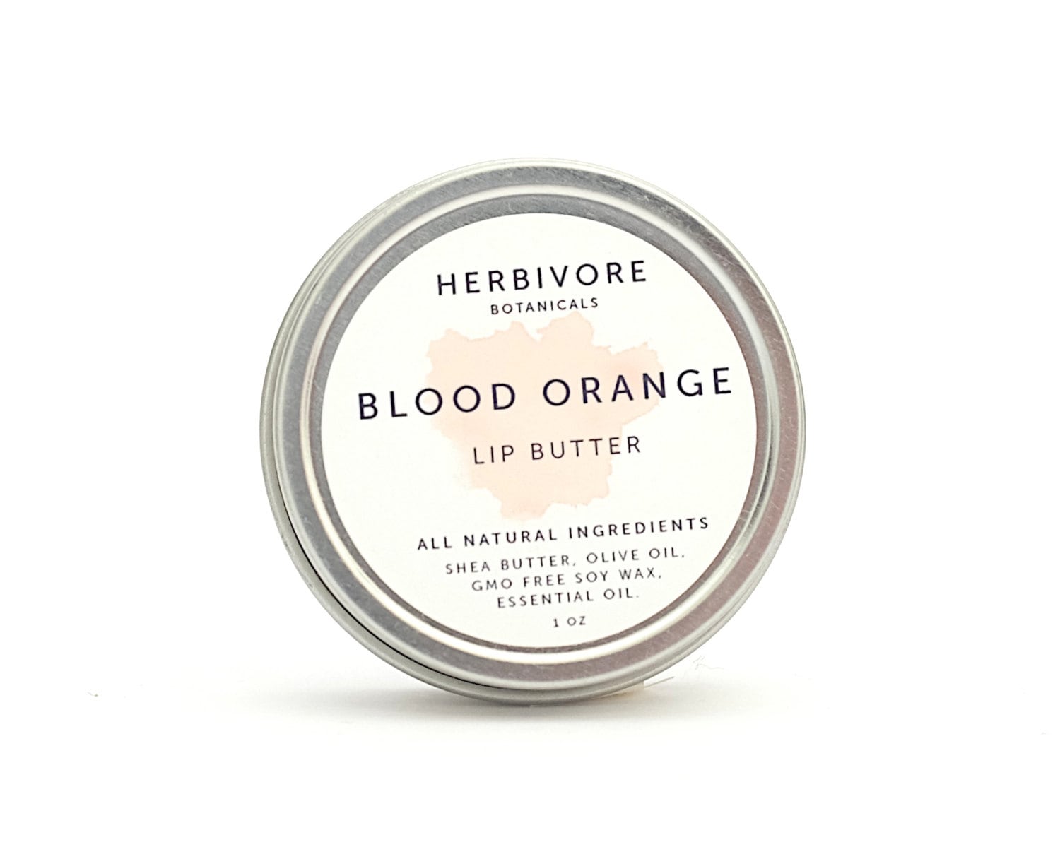 Blood Orange Lip Balm. 100 Natural Lip Butter. Vegan. Shea Butter. Lip
