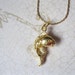 Gold Koi Fish Charm Necklace
