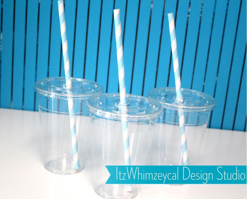 Clear Cups With Lids Party Cups With Lids Light Blue
