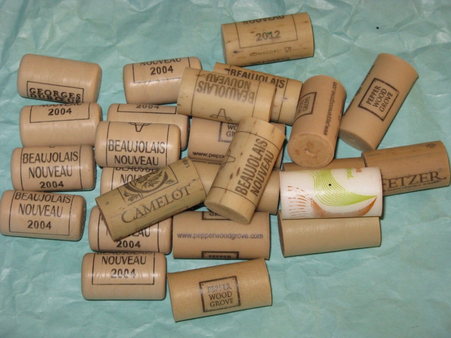 Synthetic Wine Corks Winery California Lot of 25 Used Corks