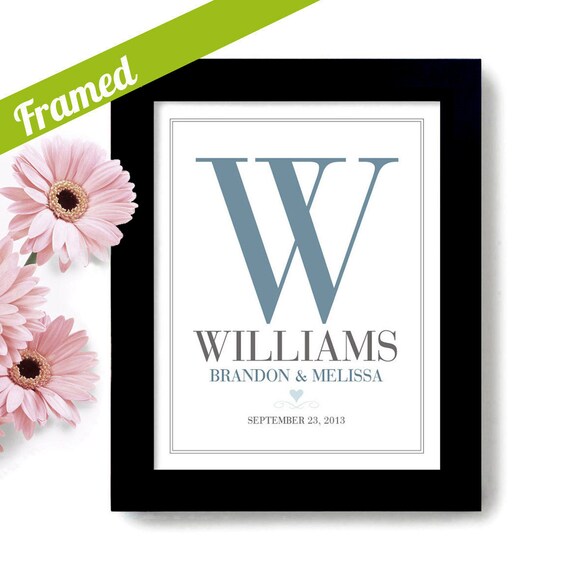 Unique Framed Wedding Gift for Couple Unique Engagement Gift ...