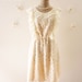 Princess Lace Dress Pearl Collar Embroidery Dress White Lace Dress Wedding Bridesmaid Party Dress -A Fairy tale - Size S
