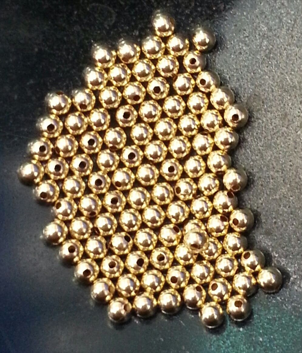 3 mm 14 kt Gold Filled Beads 100 pieces