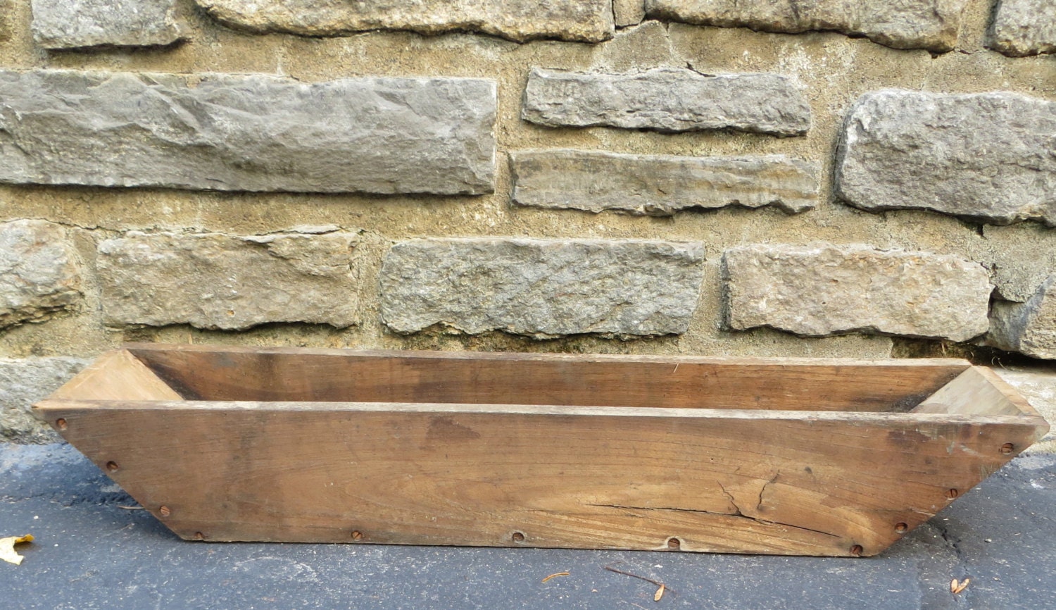 Primitive wooden bowl trough Trough Wooden by oZdOinGItagaiN