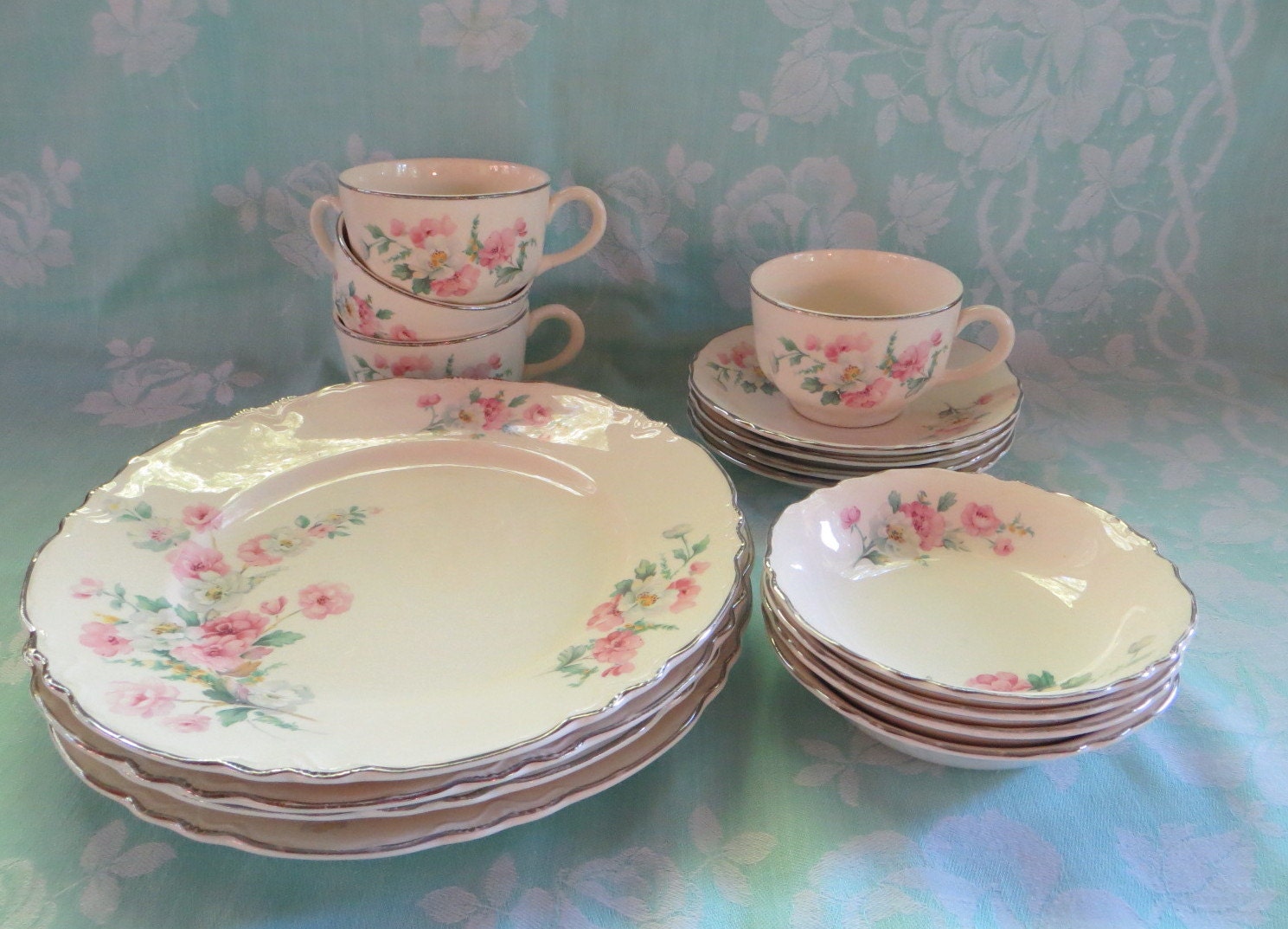 Homer Laughlin China Virginia Rose Vintage Plates Bowls   Il Fullxfull.486276781 6em4 