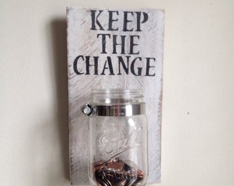 Keep the Change Laundry room decor by shop