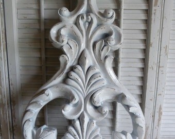 Cottage White Wall Decor Hanging, Art, Cottage Chic, Shabby and Chic, Wall Art, Chippy White, Wedding Decor