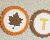 THANKFUL Fall Thanksgiving Banner Leaf Il_170x135