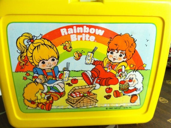 Vintage 1980's Rainbow Brite lunch box