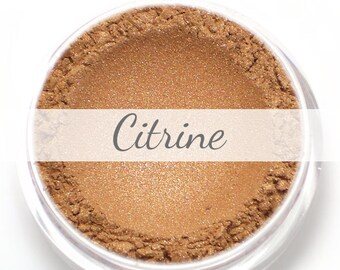 Eyeshadow Sample - "Citrine" - shimmering rose gold (Vegan) Mineral Makeup Eye Color Pigment