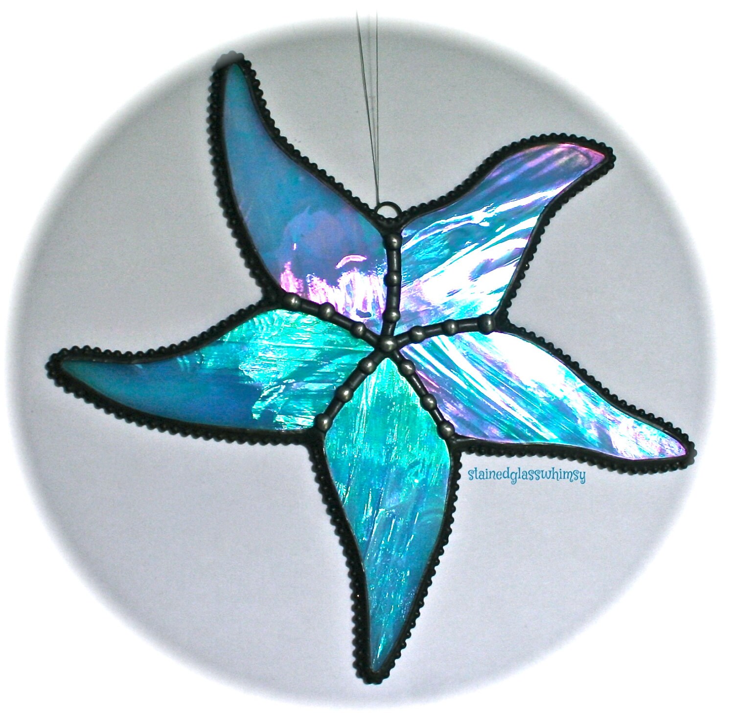 Stained Glass STARFISH SuncatcherWispy by StainedGlassWhimsy