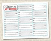 Printable Christmas Gift Planner planning page - Instant Download Il_170x135