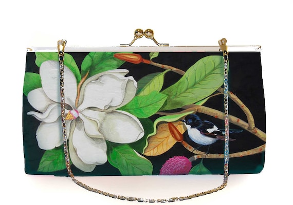 Retro clutch large,clutch bag,Miss White,birthday gift,gifts for her,gifts for mom,Woody Ellen handbag,christmas gifts,christmas gift ideas