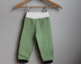 Wool Longies, Wool Pants, 6-12 month longies