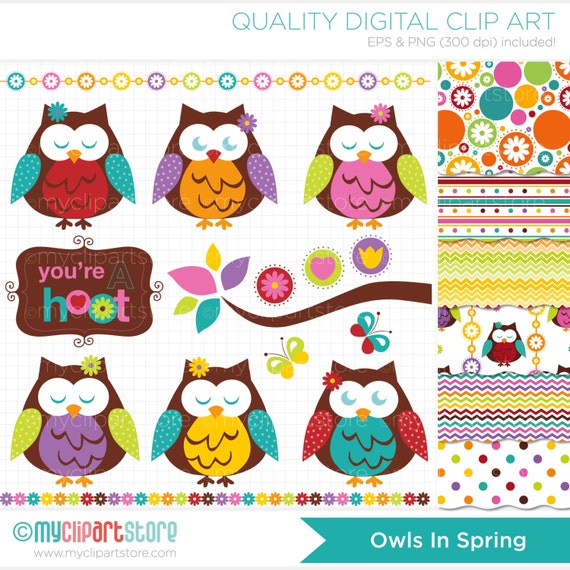 spring owl clip art - photo #27