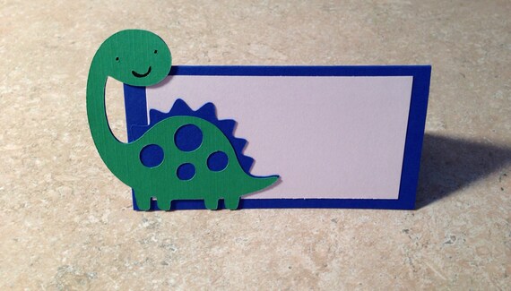 Dinosaur Place Cards by JenLagingDesigns on Etsy