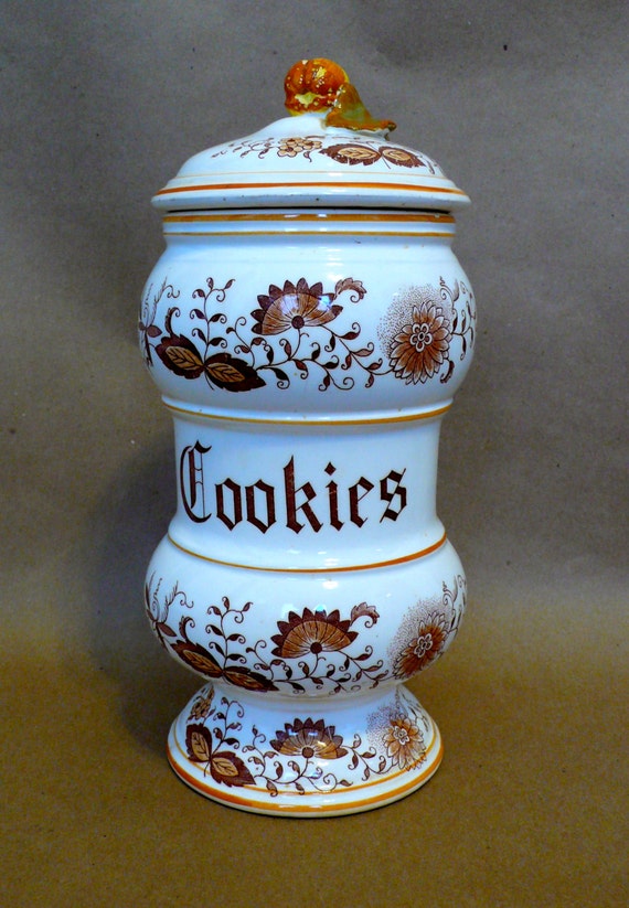 Vintage Brown Onion Cookie Jar Rare Hard To Find
