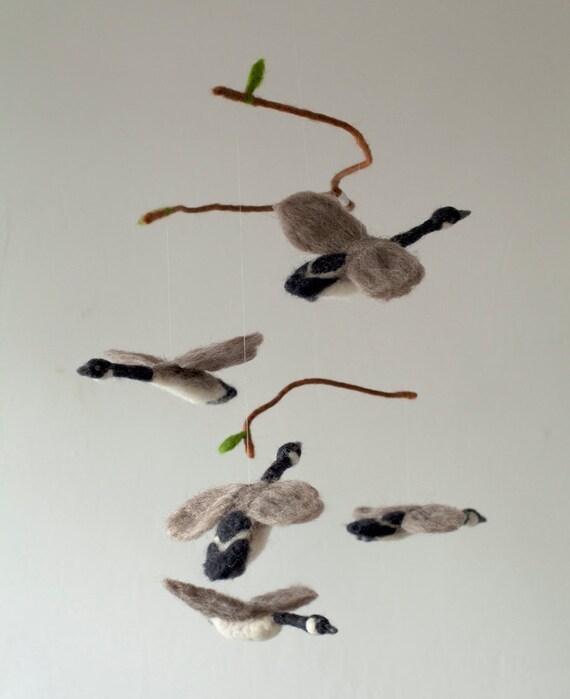 flying Canada geese decorative mobile