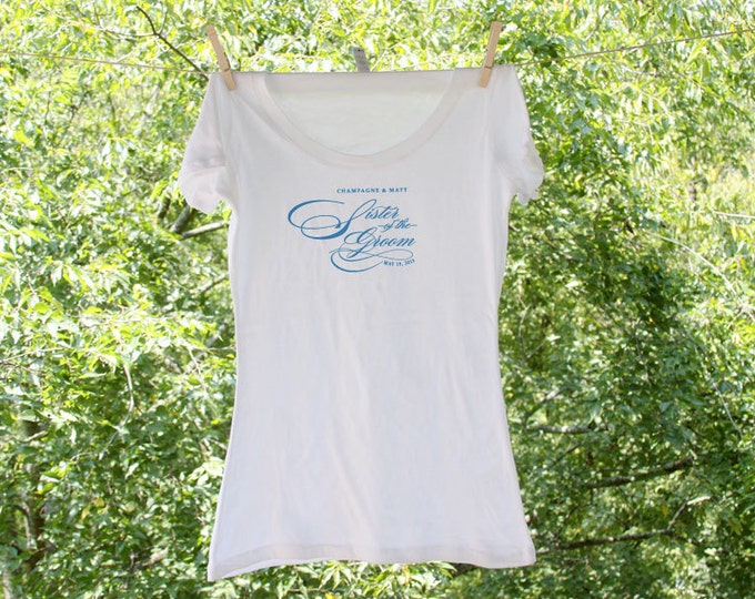 Script Bridal Sister of the Groom Tank or Shirt