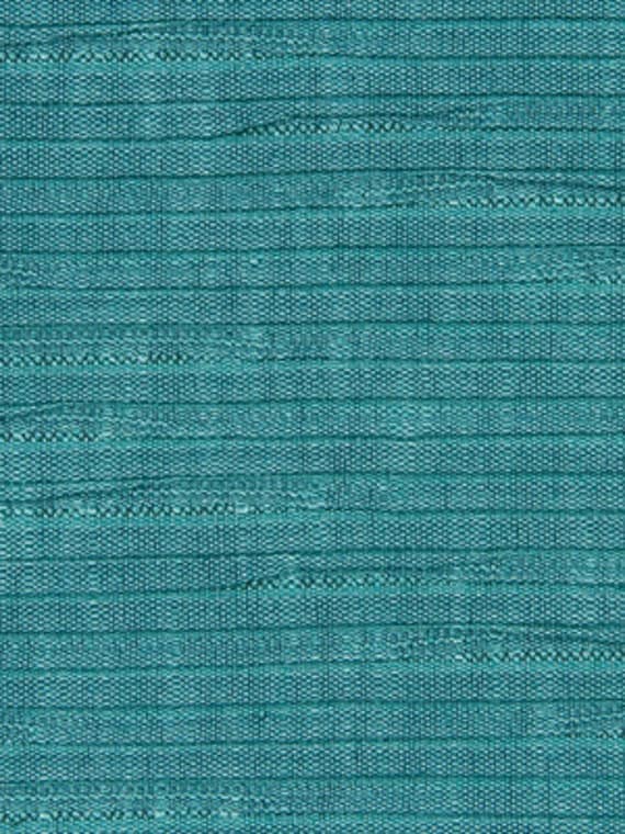 Aqua Blue Pleated Upholstery Fabric Blue Textured Padded