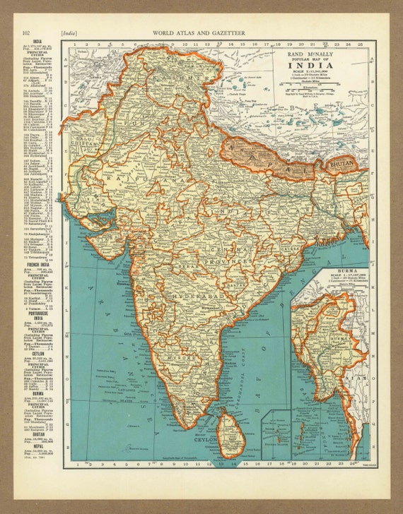 Political Map Of India In Map Of World