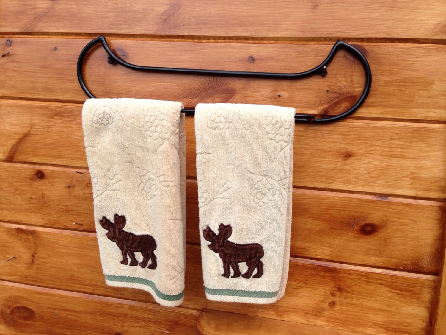 Canoe Towel rack great for lake house cabin or cottage