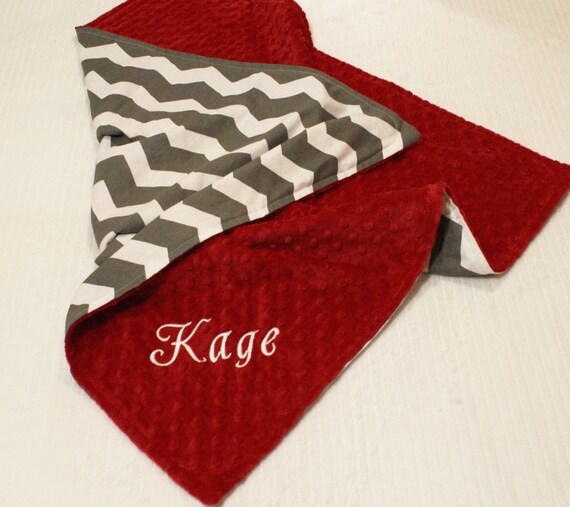 Create Your Own Chevron Blanket Personalized Minky Blanket