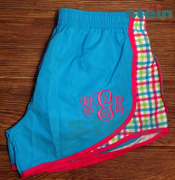 Monogramed Athletic Shorts Junior SL & Ladies Sizes by koralstein