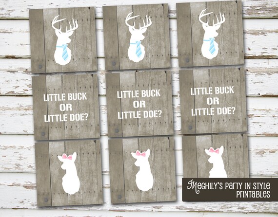 INSTANT DOWNLOAD - Hunting Gender Reveal Toppers Il_570xn
