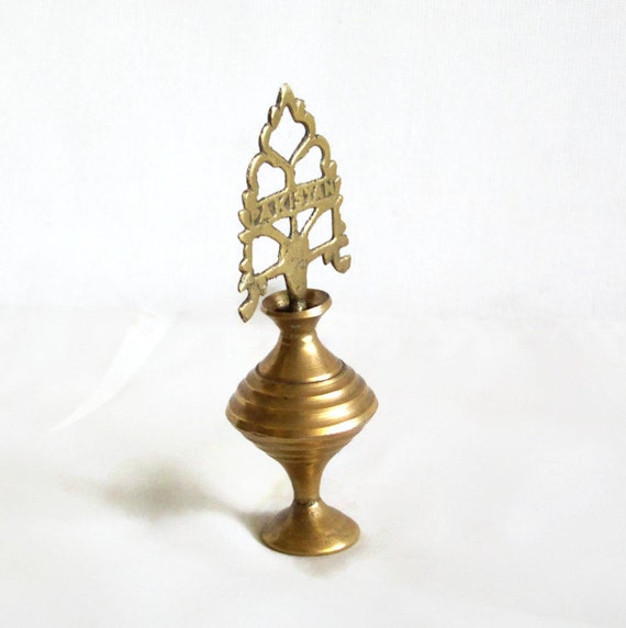 Exotic surma holder vintage brass kohl eyeliner Ornate