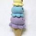 stuffed ice cream cone toy