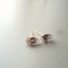 Raw Amethyst Chunk Earrings- gold plated posts
