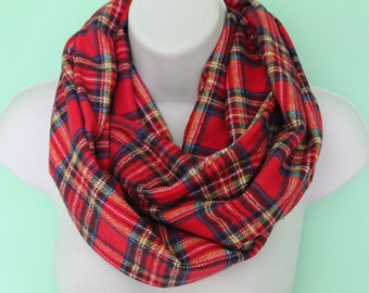 Items similar to taupe/green infinity scarf, jersey Infinity Scarf ...