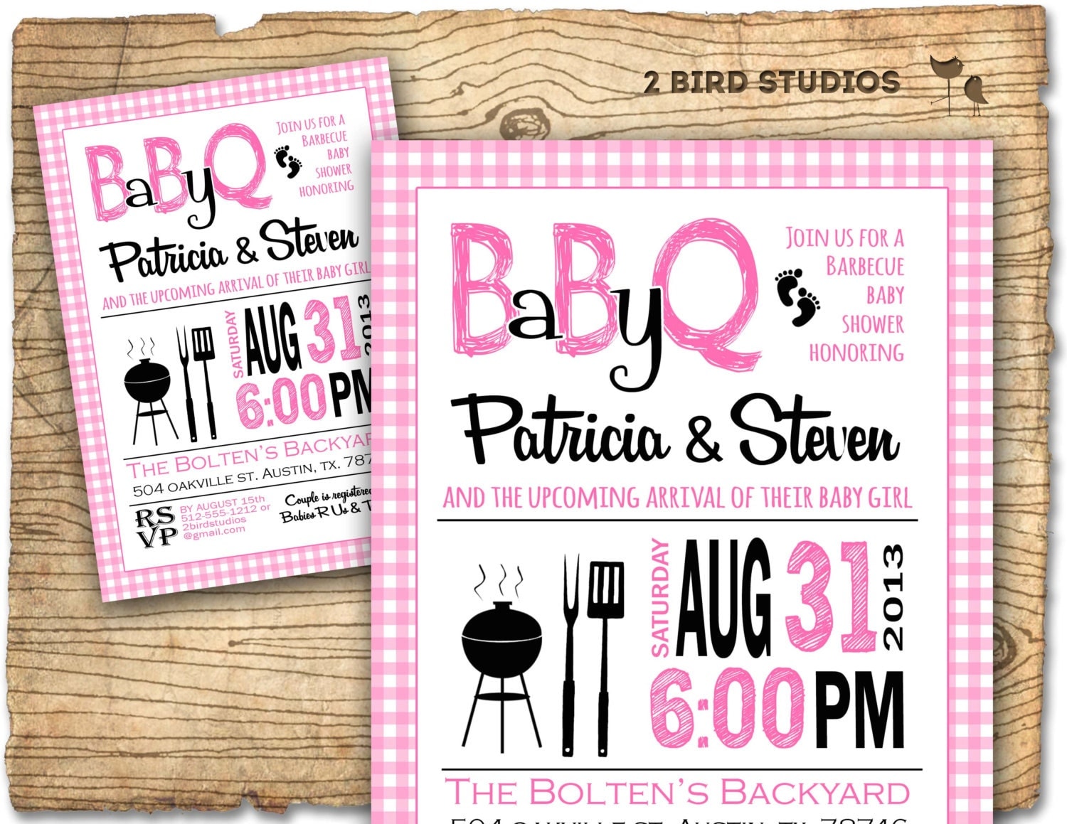 BBQ Baby shower invitation Baby Q baby shower invite COED